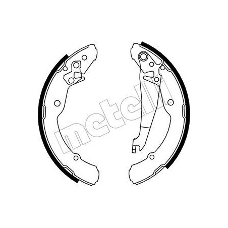 METELLI 53-0379 Brake Shoe Set Rear for