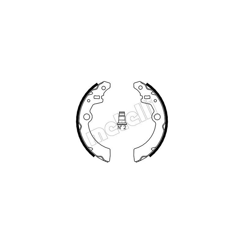 METELLI 53-0404 Kit ganasce freno per