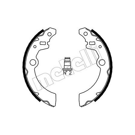 METELLI 53-0404 Kit ganasce freno per