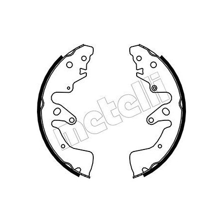 METELLI 53-0407 Brake Shoe Set Rear for