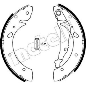 METELLI 53-0430 Kit ganasce freno per