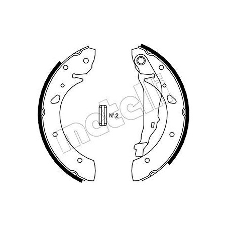 METELLI 53-0430 Brake Shoe Set for