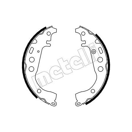 METELLI 53-0431 Sada brzdových čelistí pro