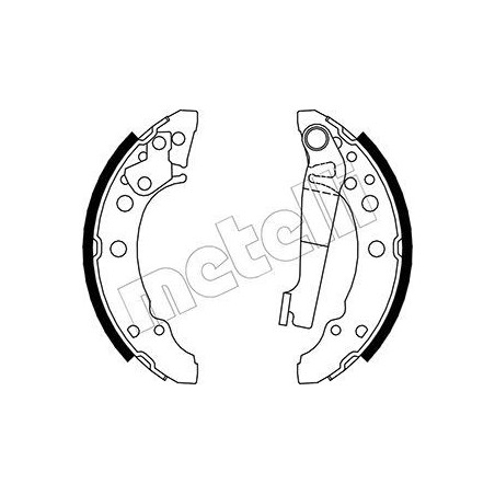 METELLI 53-0465 Brake Shoe Set Rear for