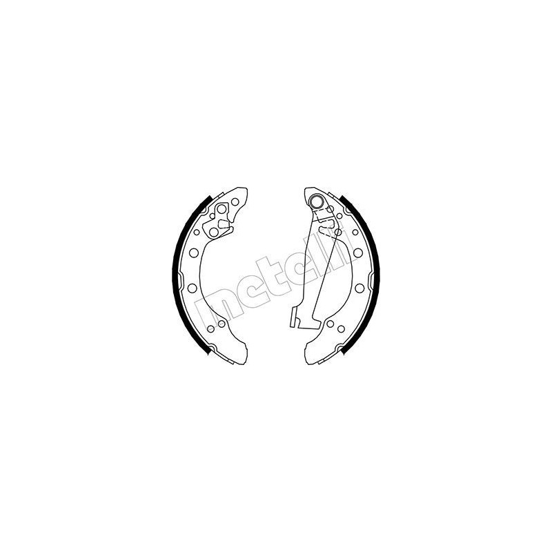METELLI 53-0468 Brake Shoe Set Rear for
