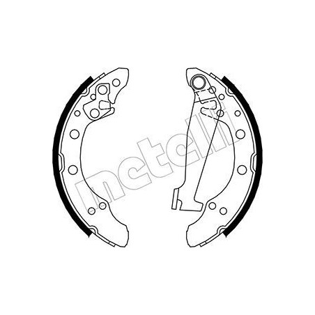 METELLI 53-0468 Jeu de mâchoires de frein pour