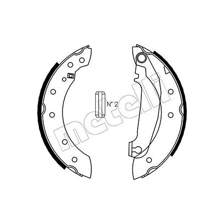 METELLI 53-0476 Kit ganasce freno per