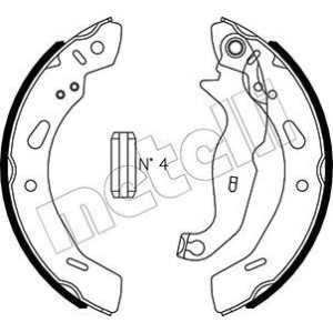 METELLI 53-0490 Brake Shoe Set Rear for