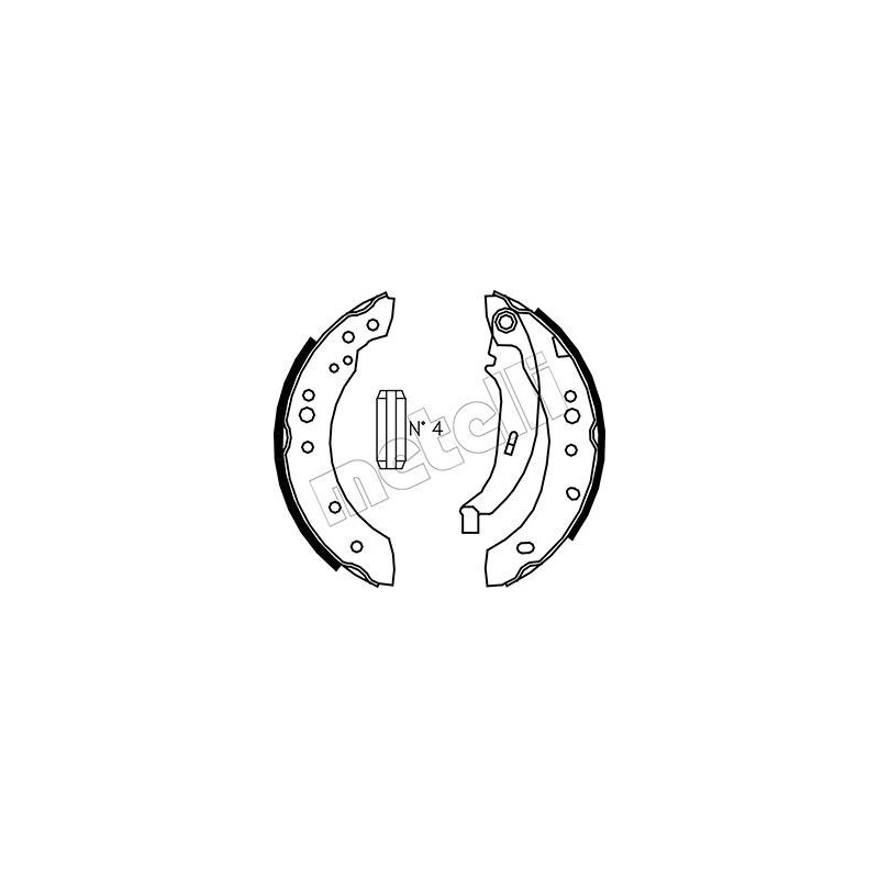 METELLI 53-0513 Jeu de mâchoires de frein pour