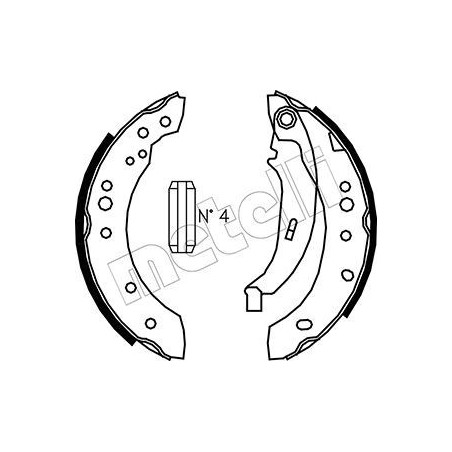 METELLI 53-0513 Kit ganasce freno per