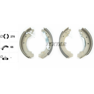TEXTAR 91028900 Jeu de mâchoires de frein arrière pour VW LT