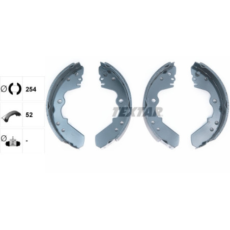 TEXTAR 91045100 Bremsbackensatz Hinten für Frontera TFR/TFS D-Max Pickup