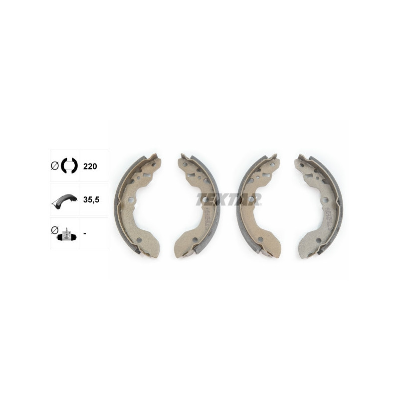 TEXTAR 91046200 Bremsbackensatz für