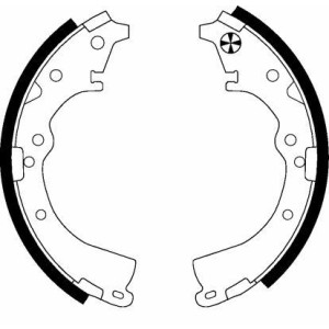 TEXTAR 91051100 Zestaw szczęk hamulcowych tył dla Toyota Hilux