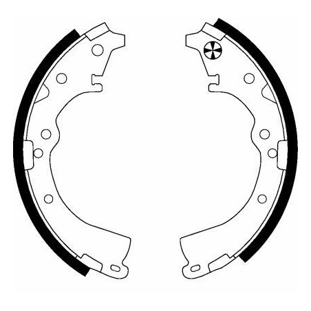 TEXTAR 91051100 Juego de zapatas de frenos trasero para Toyota Hilux