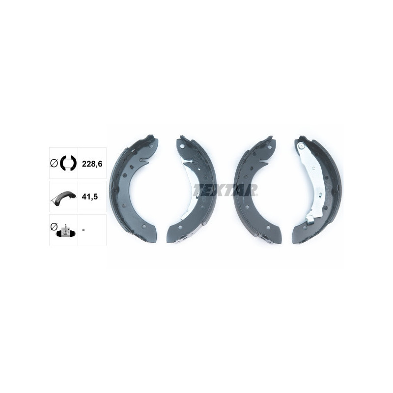 TEXTAR 91053900 Jeu de mâchoires de frein pour