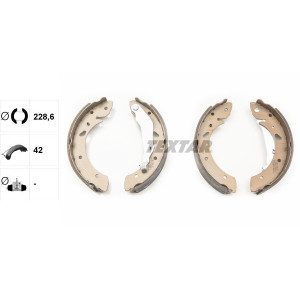 TEXTAR 91055200 Juego de zapatas de frenos trasero para Honda Accord