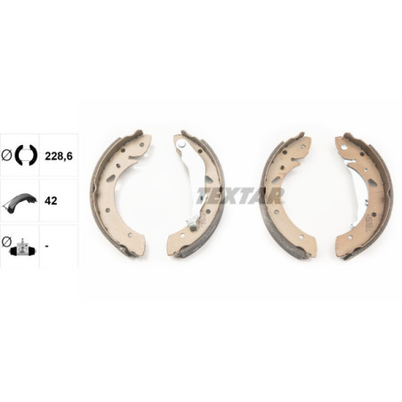TEXTAR 91055200 Bremsbackensatz für