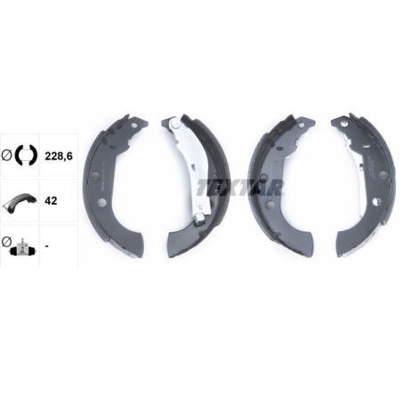 TEXTAR 91056600 Kit ganasce freno posteriore per 306 Xsara ZX