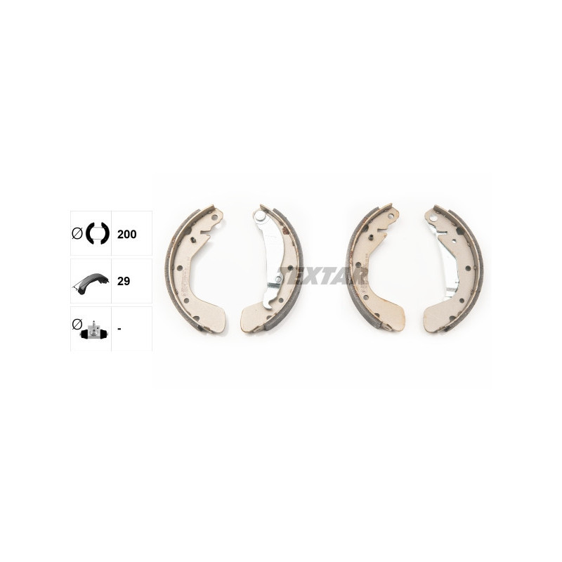 TEXTAR 91058100 Brake Shoe Set Rear for Corsa Corsavan