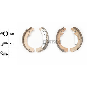 TEXTAR 91060100 Bremsbackensatz Hinten für Astra Combo Astravan