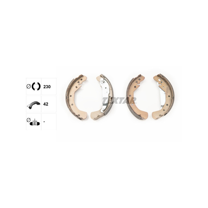 TEXTAR 91060100 Brake Shoe Set Rear for Astra Combo Astravan