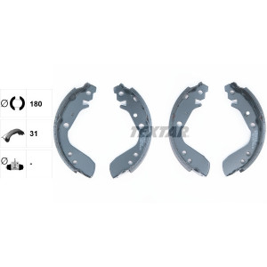 TEXTAR 91060400 Kit ganasce freno posteriore per Honda Jazz