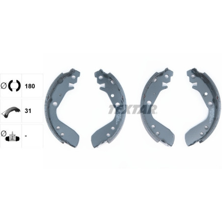 TEXTAR 91060400 Bremsbackensatz für