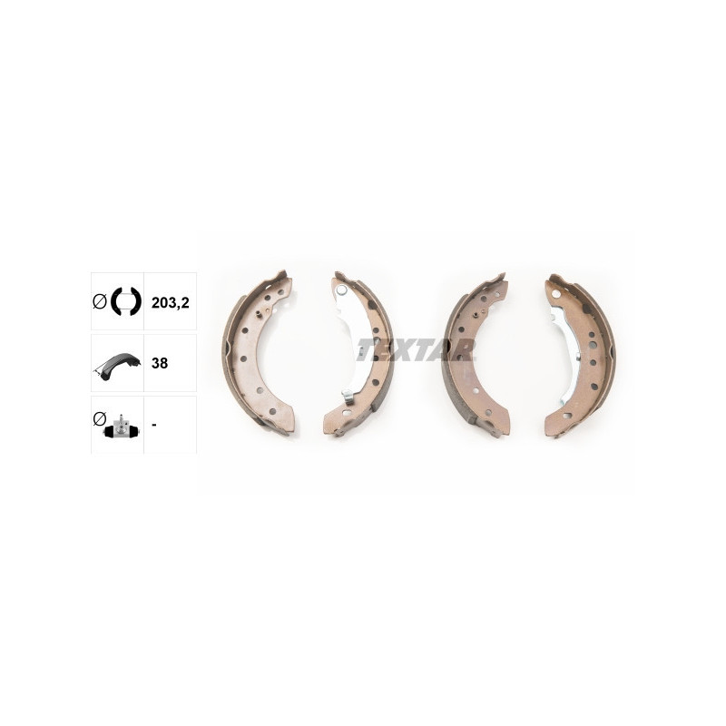 TEXTAR 91061800 Kit ganasce freno posteriore per Peugeot 206 206+