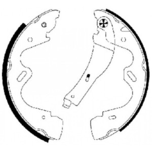 TEXTAR 91065100 Brake Shoe Set Rear for