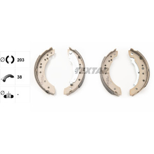 TEXTAR 91071400 Kit ganasce freno posteriore per Renault Twingo