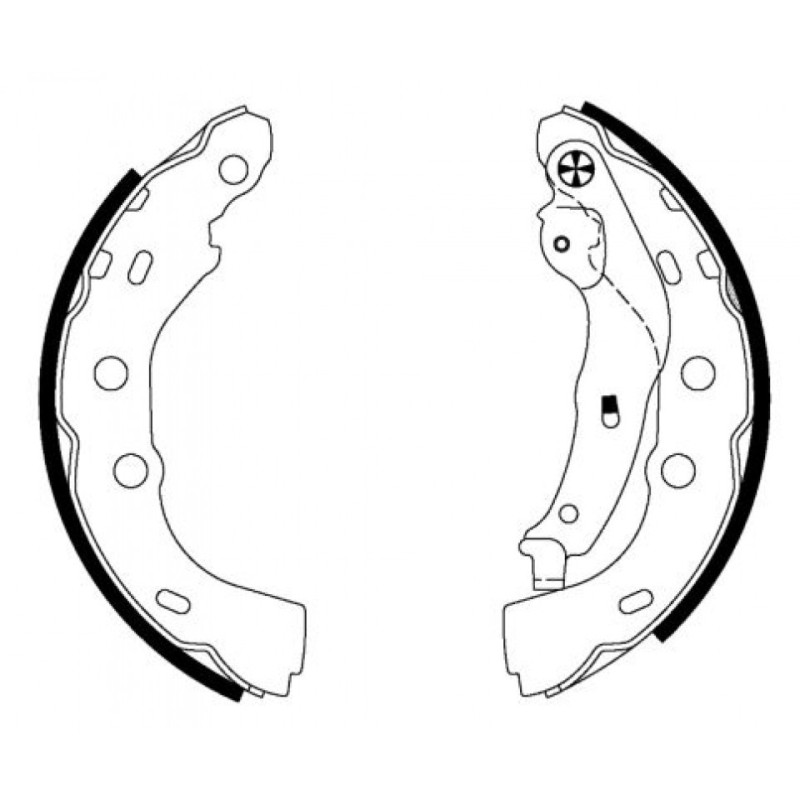 TEXTAR 91074800 Bremsbackensatz für