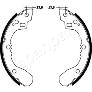 JAPANPARTS GF-K12AF Sada brzdových čeľustí pre