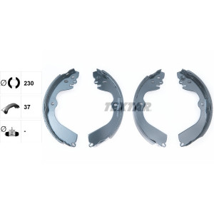 TEXTAR 91078400 Kit ganasce freno per