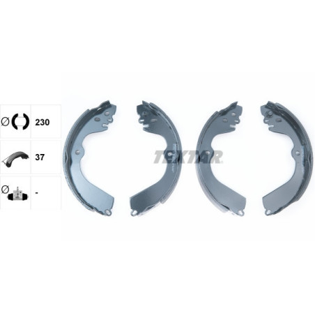 TEXTAR 91078400 Brake Shoe Set Rear for