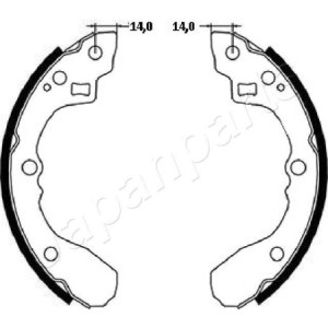 JAPANPARTS GF-398AF Juego de zapatas de frenos para