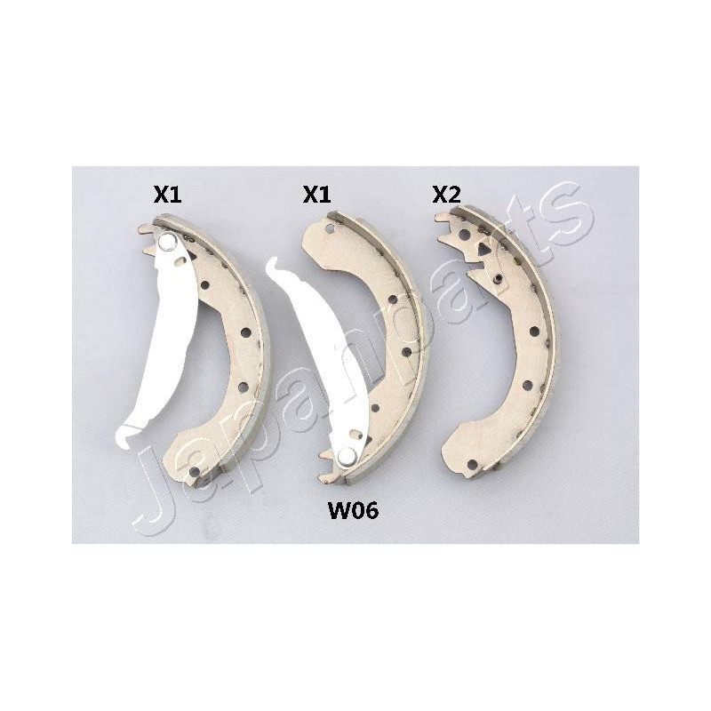 JAPANPARTS GF-W06AF Brake Shoe Set Rear for
