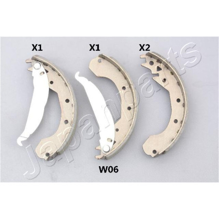 JAPANPARTS GF-W06AF Brake Shoe Set Rear for