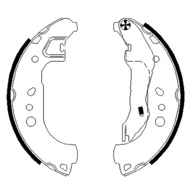 TEXTAR 91080100 Bremsbackensatz für