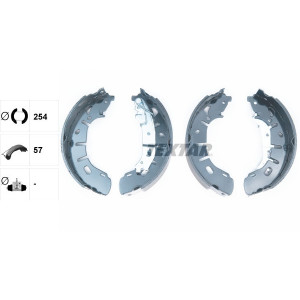 TEXTAR 91079300 Brake Shoe Set Rear for