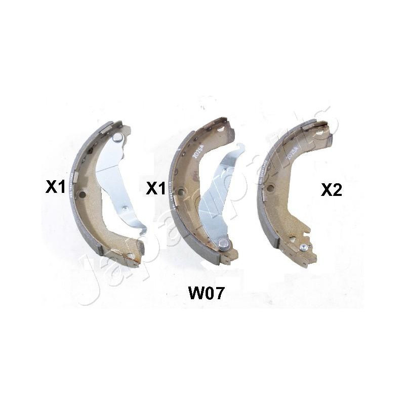 JAPANPARTS GF-W07AF Juego de zapatas de frenos para
