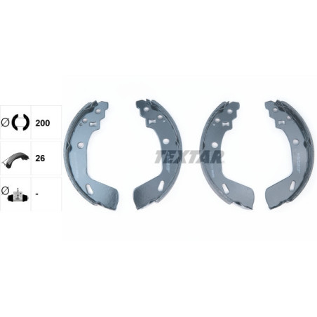 TEXTAR 91082200 Bremsbackensatz für