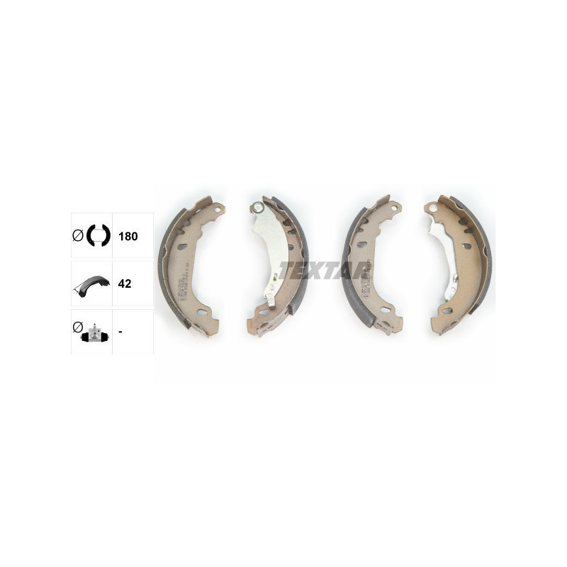 TEXTAR 91053700 Brake Shoe Set Rear for