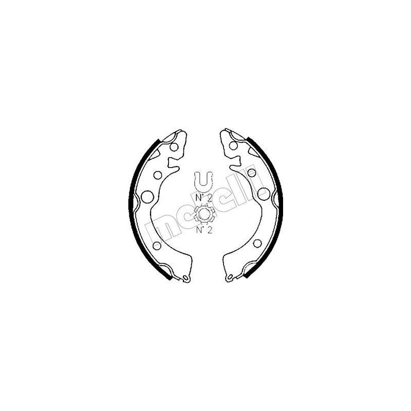 METELLI 53-0150 Brake Shoe Set Rear for