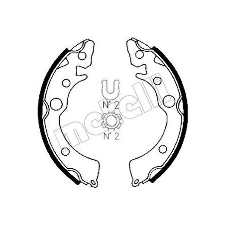 METELLI 53-0150 Brake Shoe Set Rear for