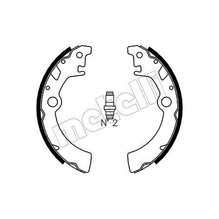 METELLI 53-0400 Brake Shoe Set for