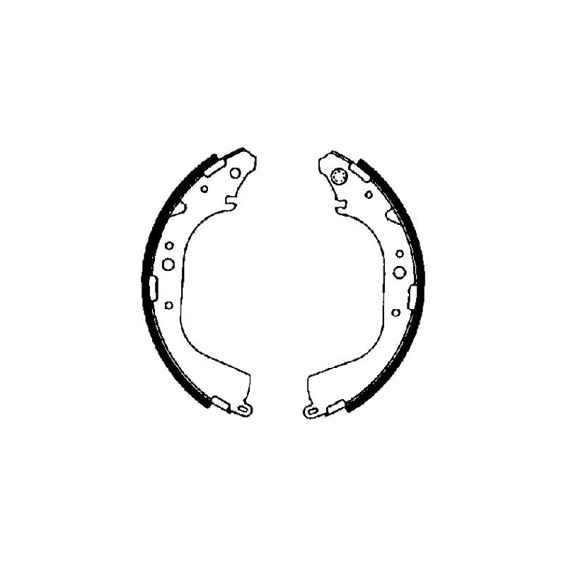 TEXTAR 91041500 Jeu de mâchoires de frein arrière pour Hilux 4 Runner HiAce Land Cruiser