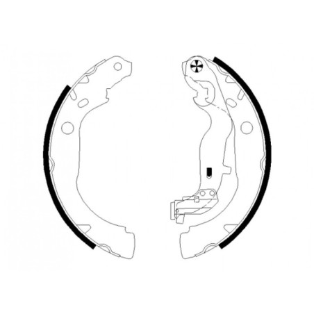 TEXTAR 91082900 Bremsbackensatz Hinten für Duster Arkana Kaptur Oroch