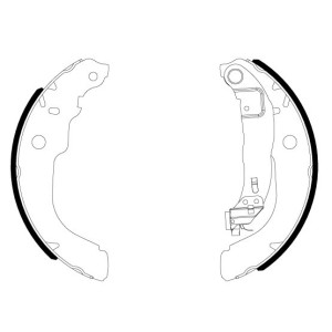 TEXTAR 91084300 Jeu de mâchoires de frein arrière pour 208 C3 C-Elysee C4 Cactus