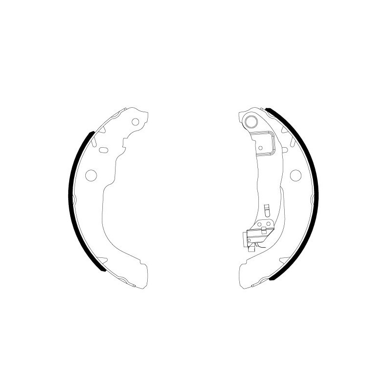 TEXTAR 91084300 Bremsbackensatz Hinten für 208 C3 C-Elysee C4 Cactus